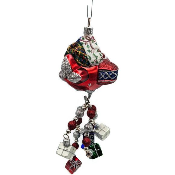 Patricia Breen Santa du Ciel Red Air Plane Travel Gifts Christmas Tree Ornament - Picture 11 of 15